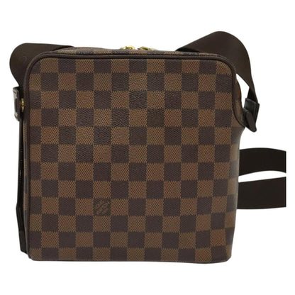 Louis Vuitton Olav Handbag Damier, BROWN, CANVAS, Shoulder bag