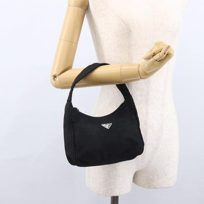 Prada Re-Edition 2000 Hobo Tessuto, BLACK, NYLON, Handbag