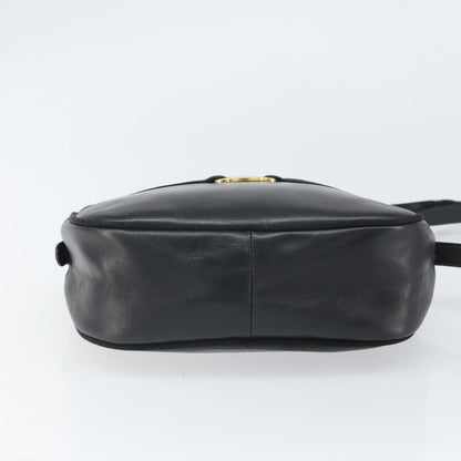 Salvatore Ferragamo Vara Bow camera Shoulder Bag Leather, BLACK, LEATHER, Shoulder bag