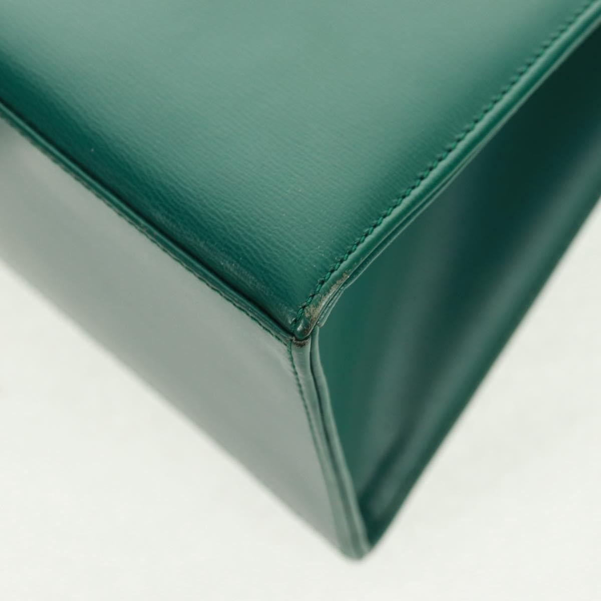 Christian Dior Vintage Handbag Leather, GREEN, LEATHER, Handbag