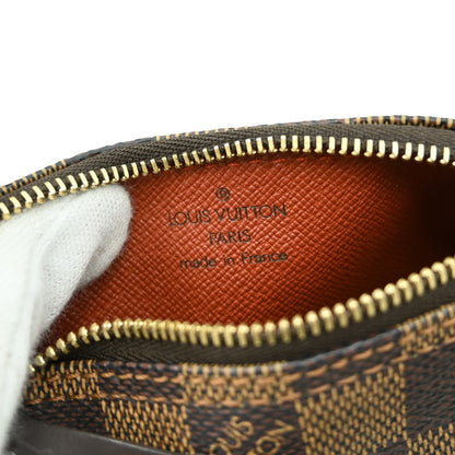 Louis Vuitton Papillon Pochette Damier, BROWN, CANVAS, Clutche & pouche
