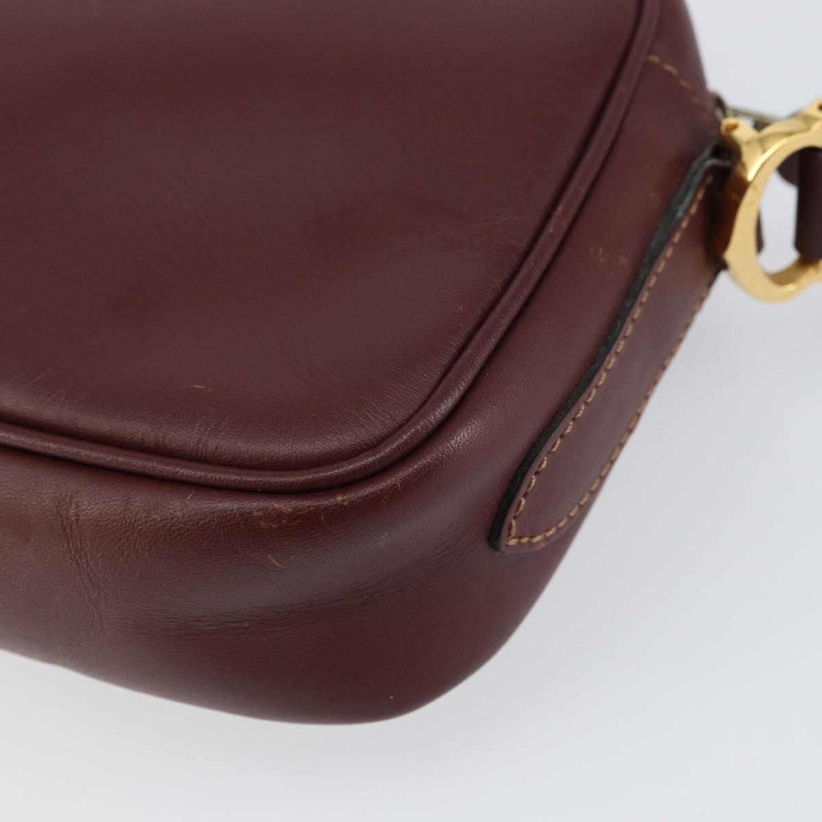 cartier Must de Cartier Shoulder Bag Leather, BURGUNDY, LEATHER, Shoulder bag