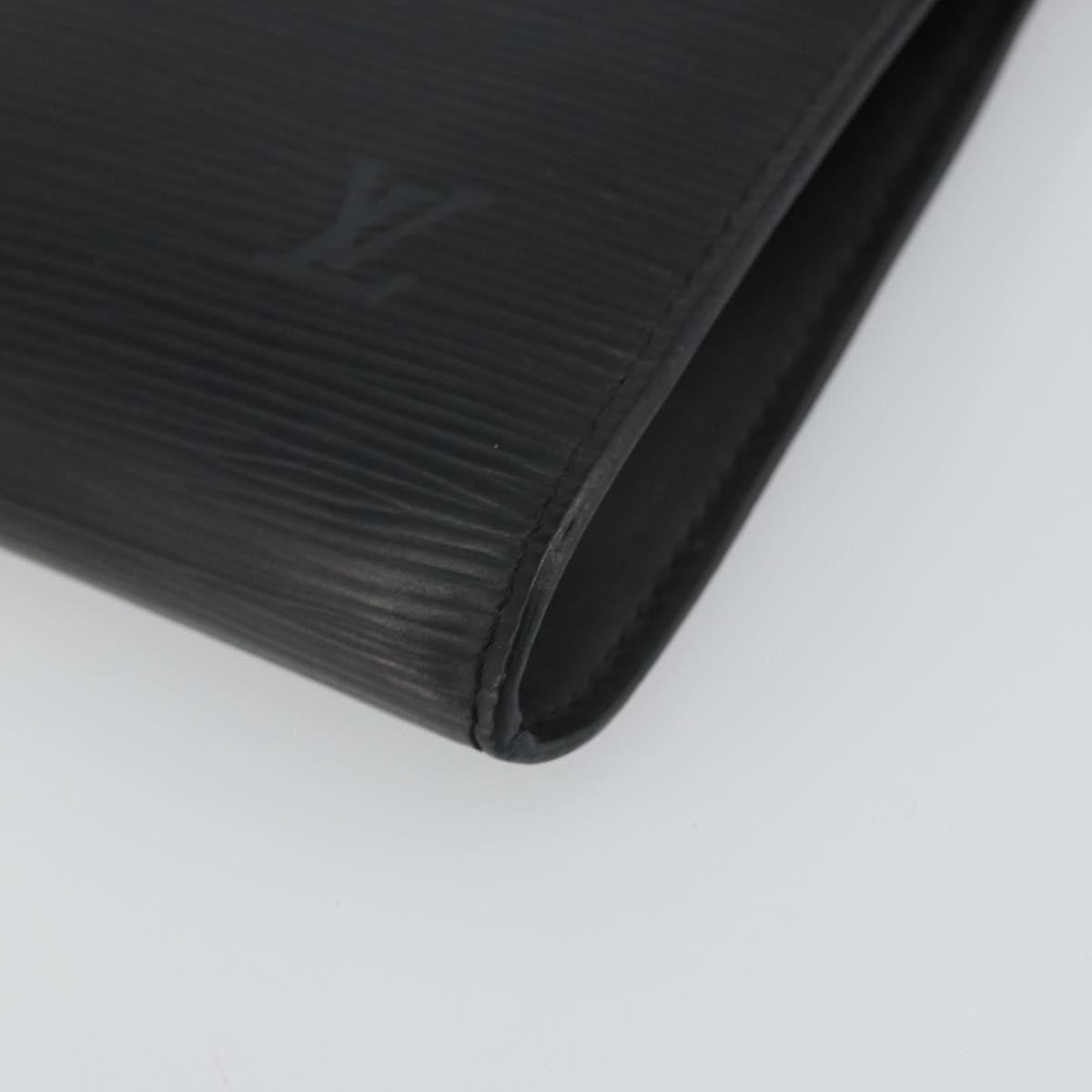 Louis Vuitton Pochette Accessoires Epi Leather, BLACK, LEATHER, Clutche & pouche