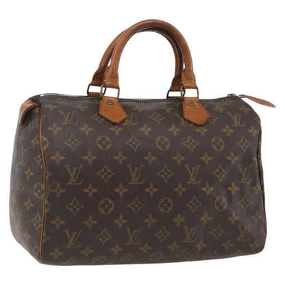 Louis Vuitton Speedy Handbag Monogram Canvas, BROWN, CANVAS, Handbag