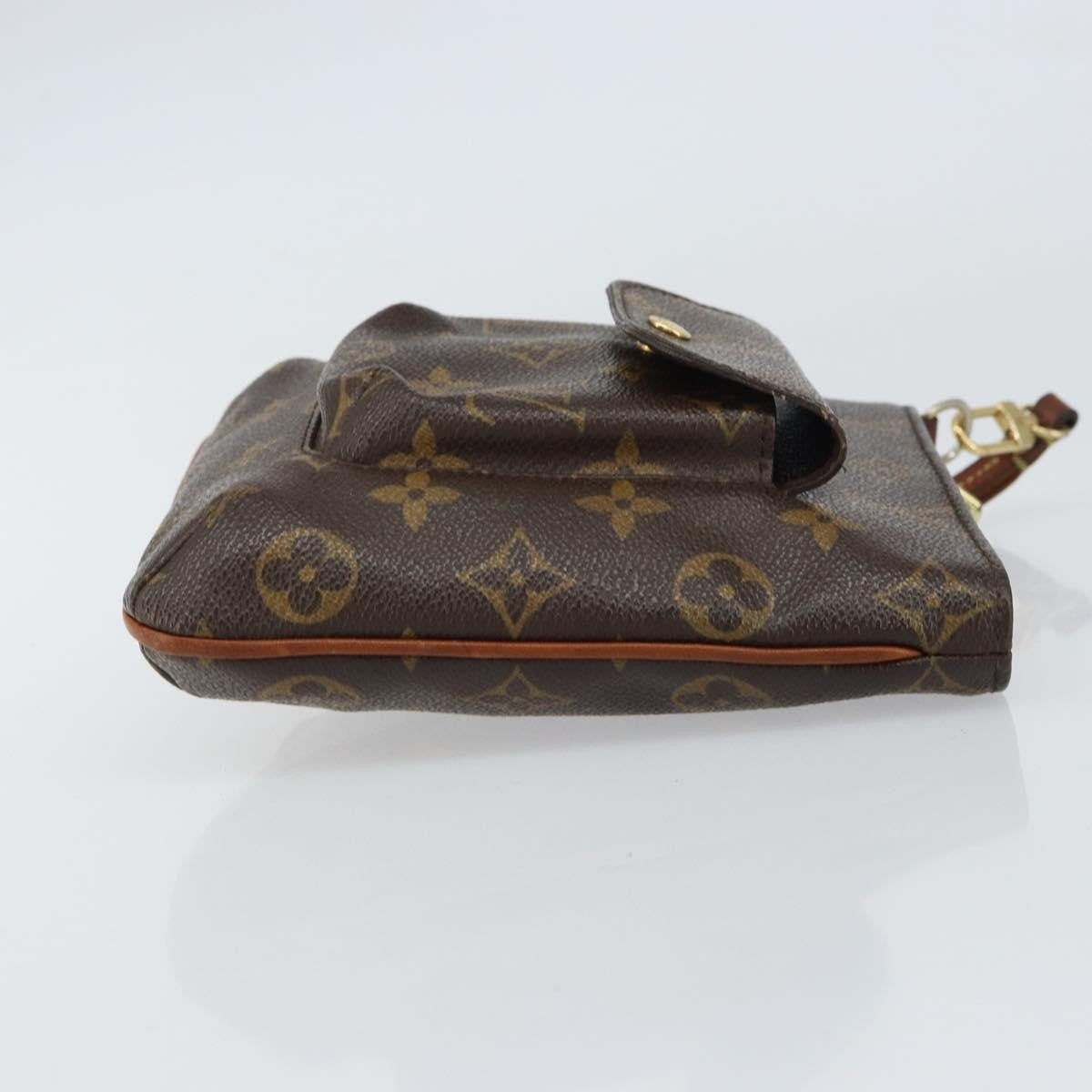 Louis Vuitton Partition Wristlet Clutch Monogram Canvas, BROWN, CANVAS, Clutche & pouche