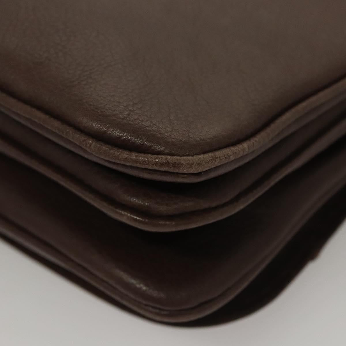 Bally Vintage Shoulder Bag Leather, Brown, Leather, Shoulder Bag