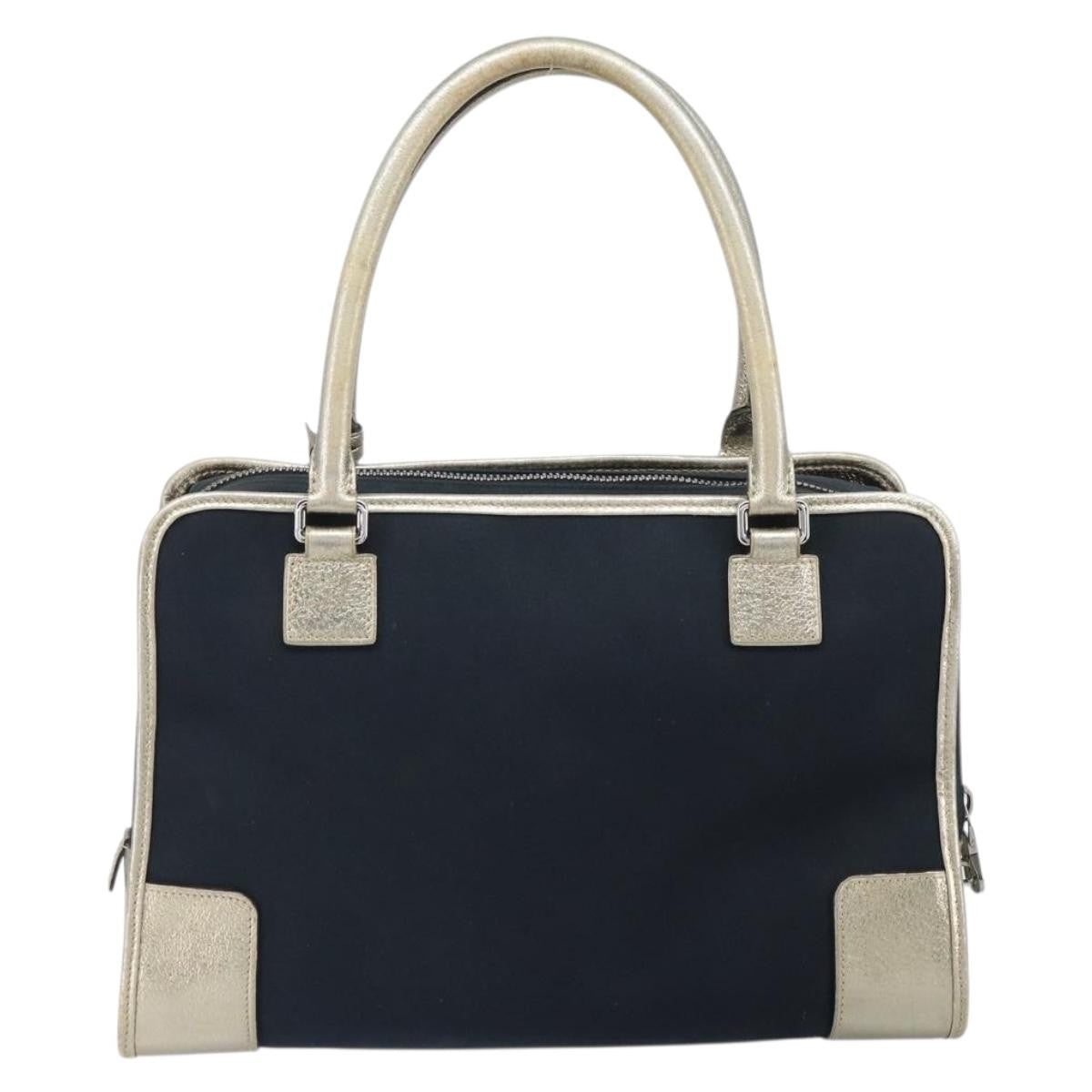 Loewe Amazona Bag Suede, NAVY, CANVAS, Handbag