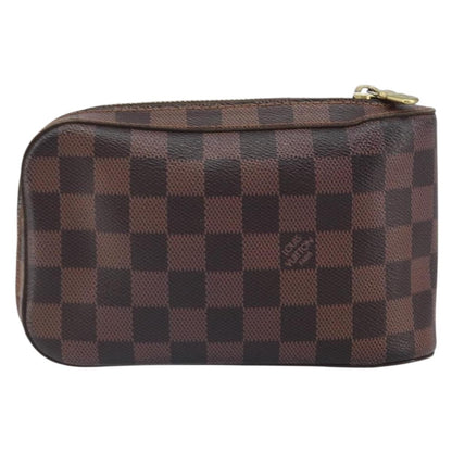 Louis Vuitton Geronimos Waist Bag Damier, BROWN, CANVAS, Clutche & pouche