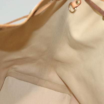 Louis Vuitton Noe Handbag Damier, WHITE, CANVAS, Shoulder bag