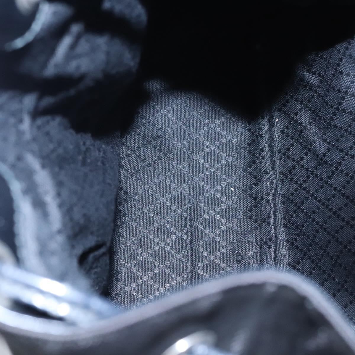 Gucci Vintage Bamboo Backpack Patent, BLACK, PATENT_LEATHER, Backpack