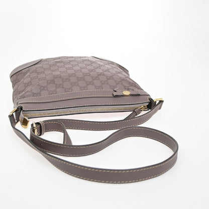 Gucci Mayfair Messenger Bag Guccissima Leather, PURPLE, LEATHER, Shoulder bag