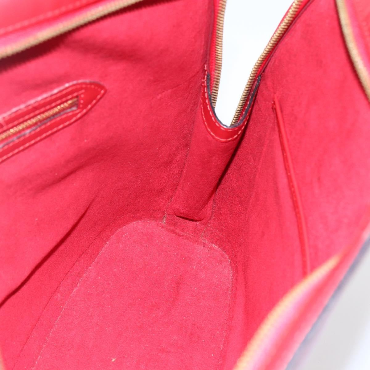 Louis Vuitton Lussac Handbag Epi Leather, RED, LEATHER, Shoulder bag