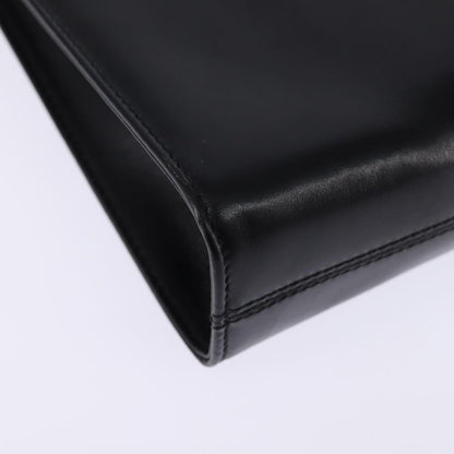 Salvatore Ferragamo Vintage Gancini Chain Shoulder Bag Leather, BLACK, LEATHER, Shoulder bag