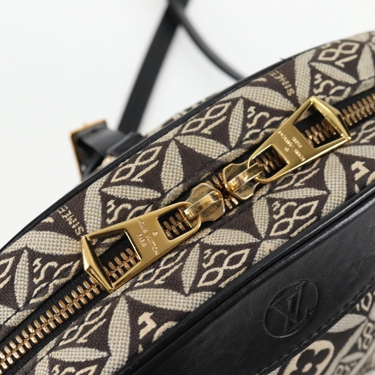 Louis Vuitton Deauville Handbag Limited Edition Since 1854 Monogram Jacquard, BLACK, CANVAS, Shoulder bag
