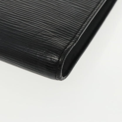 Louis Vuitton Pochette Jour Initials Epi Leather, BLACK, LEATHER, Clutche & pouche
