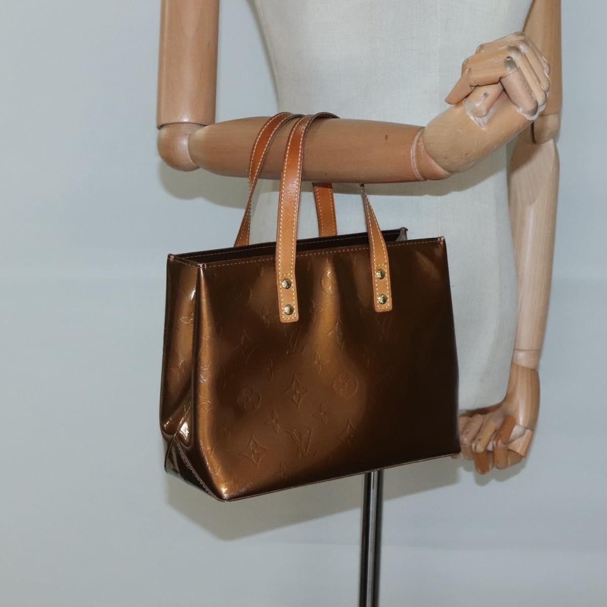 Louis Vuitton Reade Handbag Monogram Vernis, BROWN, PATENT_LEATHER, Handbag