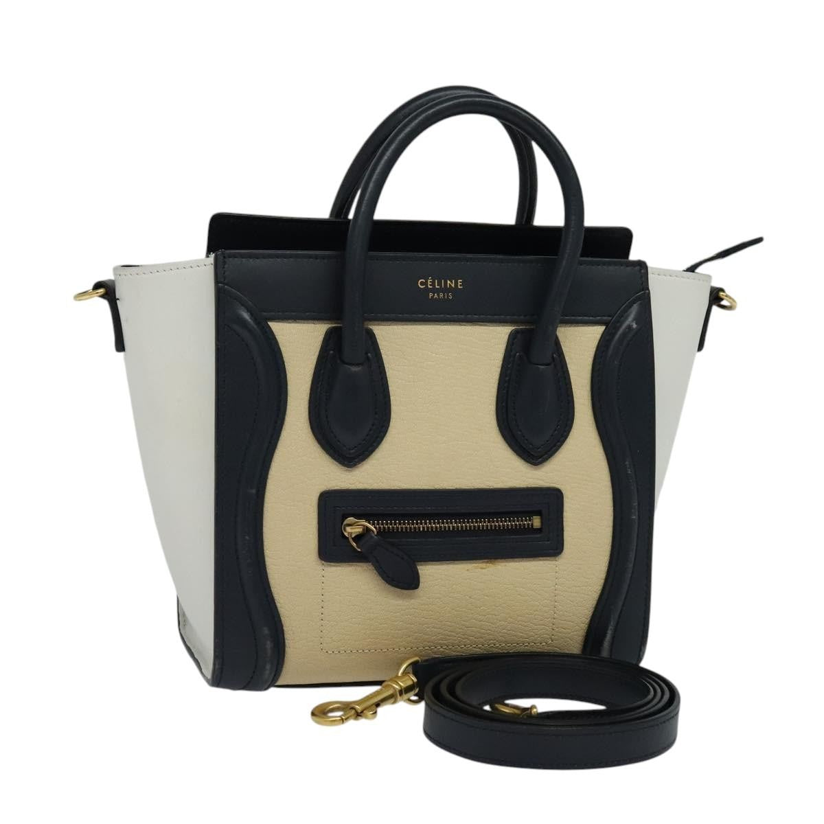 Celine Tricolor Luggage Bag Leather, MULTICOLOUR, LEATHER, Handbag
