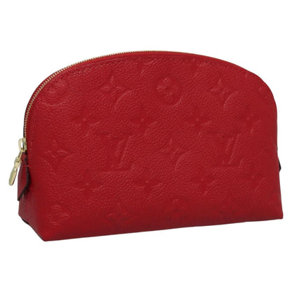 Louis Vuitton Cosmetic Pouch Monogram Empreinte Leather, RED, LEATHER, Toiletry Case