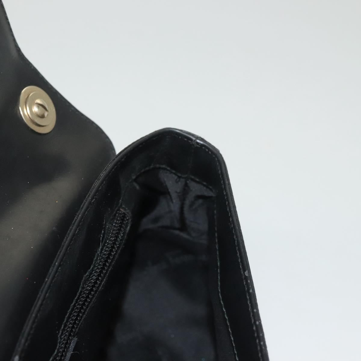 Salvatore Ferragamo Gancini Shoulder Bag Leather, BLACK, LEATHER, Shoulder bag