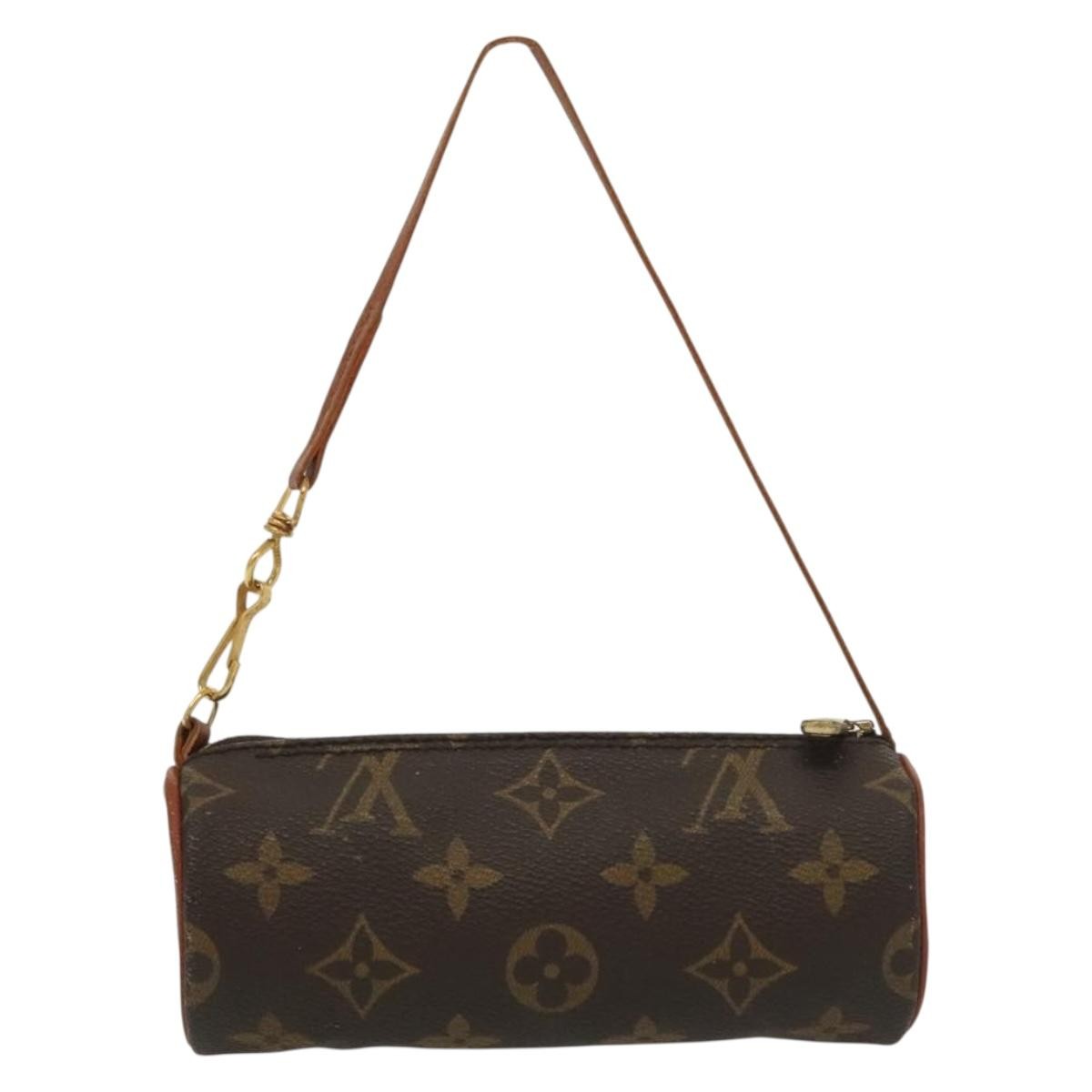 Louis Vuitton Papillon Pochette Monogram Canvas, BROWN, CANVAS, Handbag