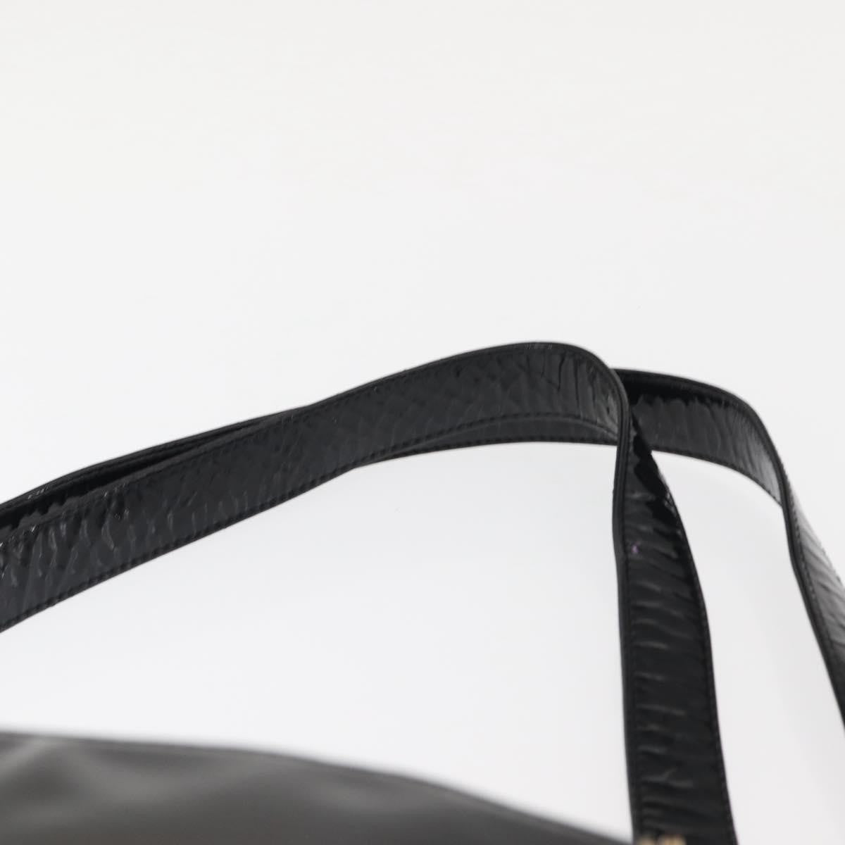Chanel Coco Mark Patent Leather, BLACK, PATENT_LEATHER, Shoulder bag