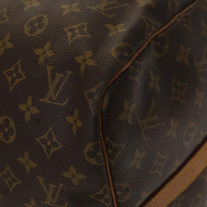 Louis Vuitton Keepall Bandouliere Bag Monogram Canvas, BROWN, CANVAS, Travel bag