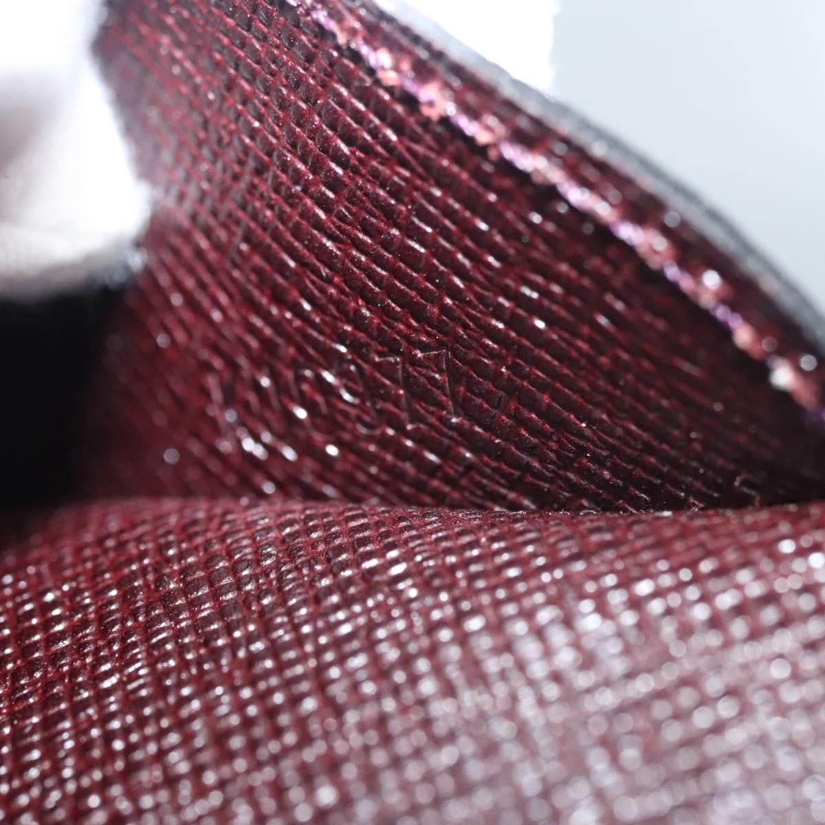 Louis Vuitton Envelope Pouch Epi Leather, BURGUNDY, LEATHER, Clutche & pouche