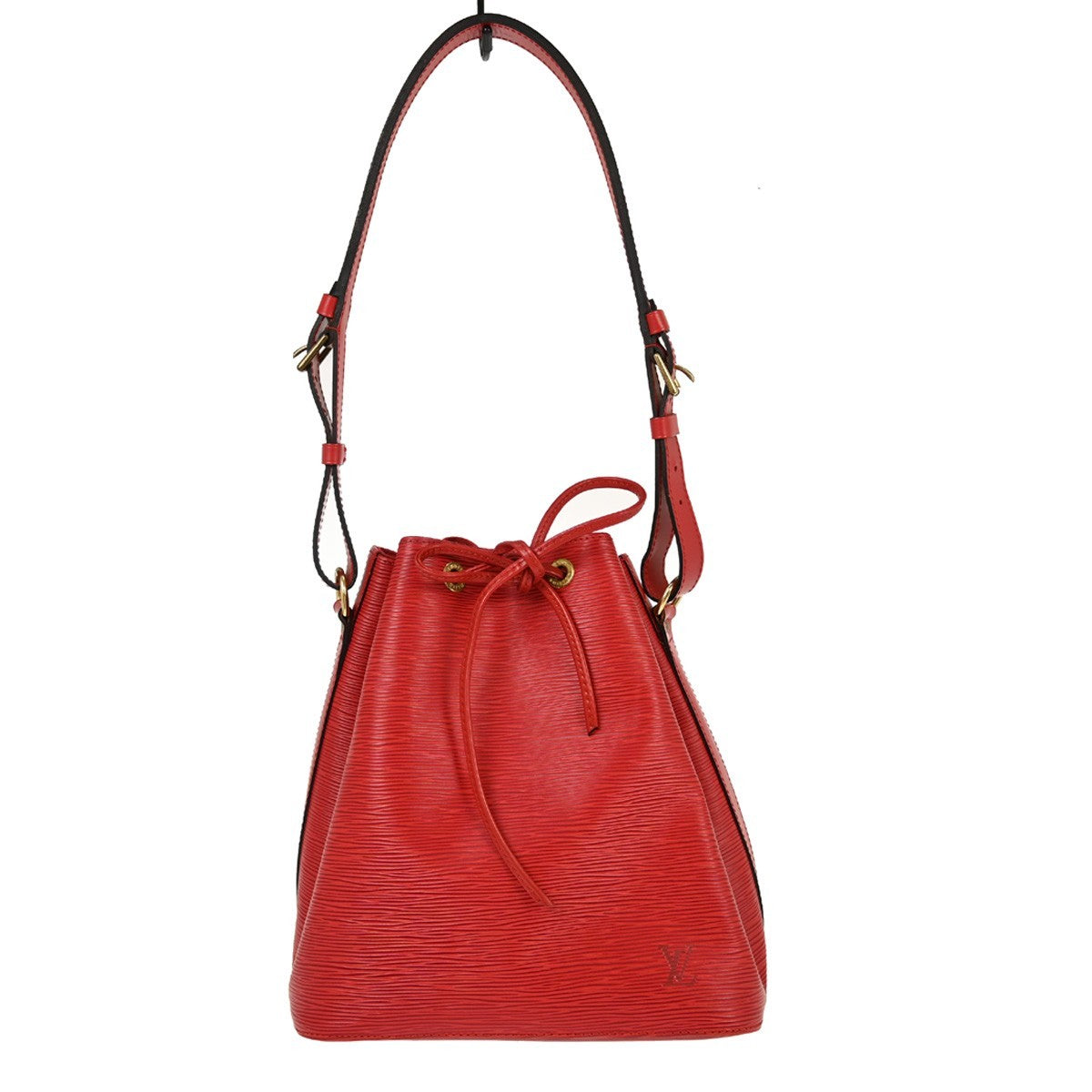 Louis Vuitton Noe Handbag Epi Leather, RED, LEATHER, Shoulder bag