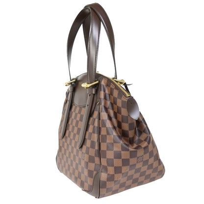 Louis Vuitton Verona Handbag Damier, BROWN, CANVAS, Shoulder bag