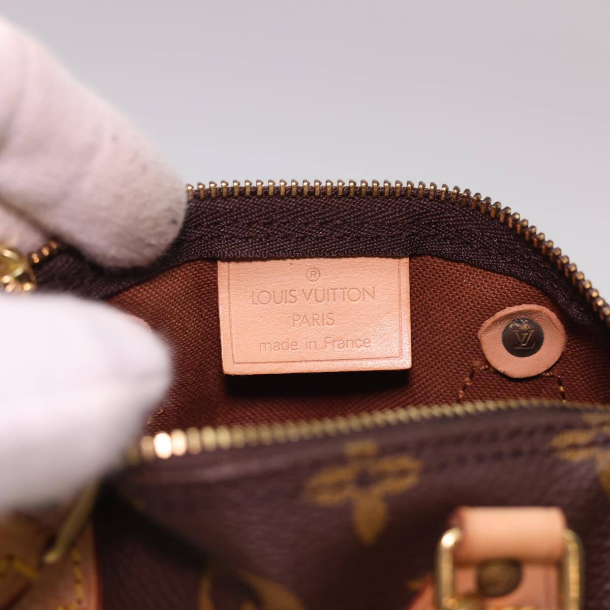 Louis Vuitton Speedy Mini HL Handbag Monogram Canvas, BROWN, CANVAS, Handbag
