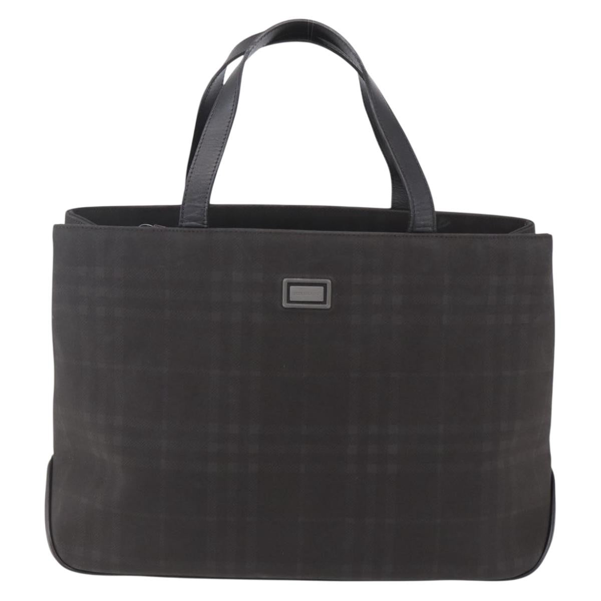 Burberry Nova Handbag Canvas, BROWN, PVC, Handbag