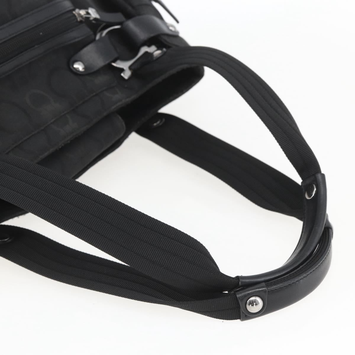Salvatore Ferragamo Gancini Tote Nylon, Black, Nylon, Tote Bag