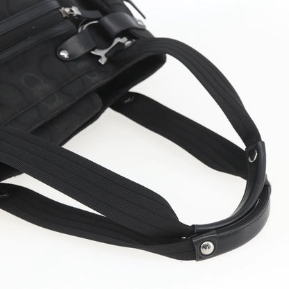 Salvatore Ferragamo Gancini Tote Nylon, Black, Nylon, Tote Bag
