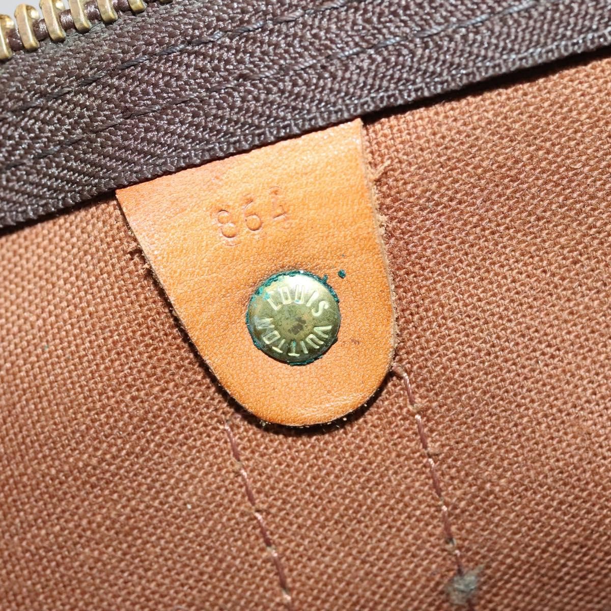 Louis Vuitton Keepall Bag Monogram Canvas, BROWN, CANVAS, Travel bag