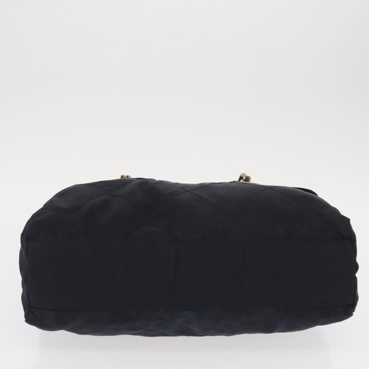 Prada Chain Shoulder Bag Tessuto, Navy, Nylon, Shoulder Bag