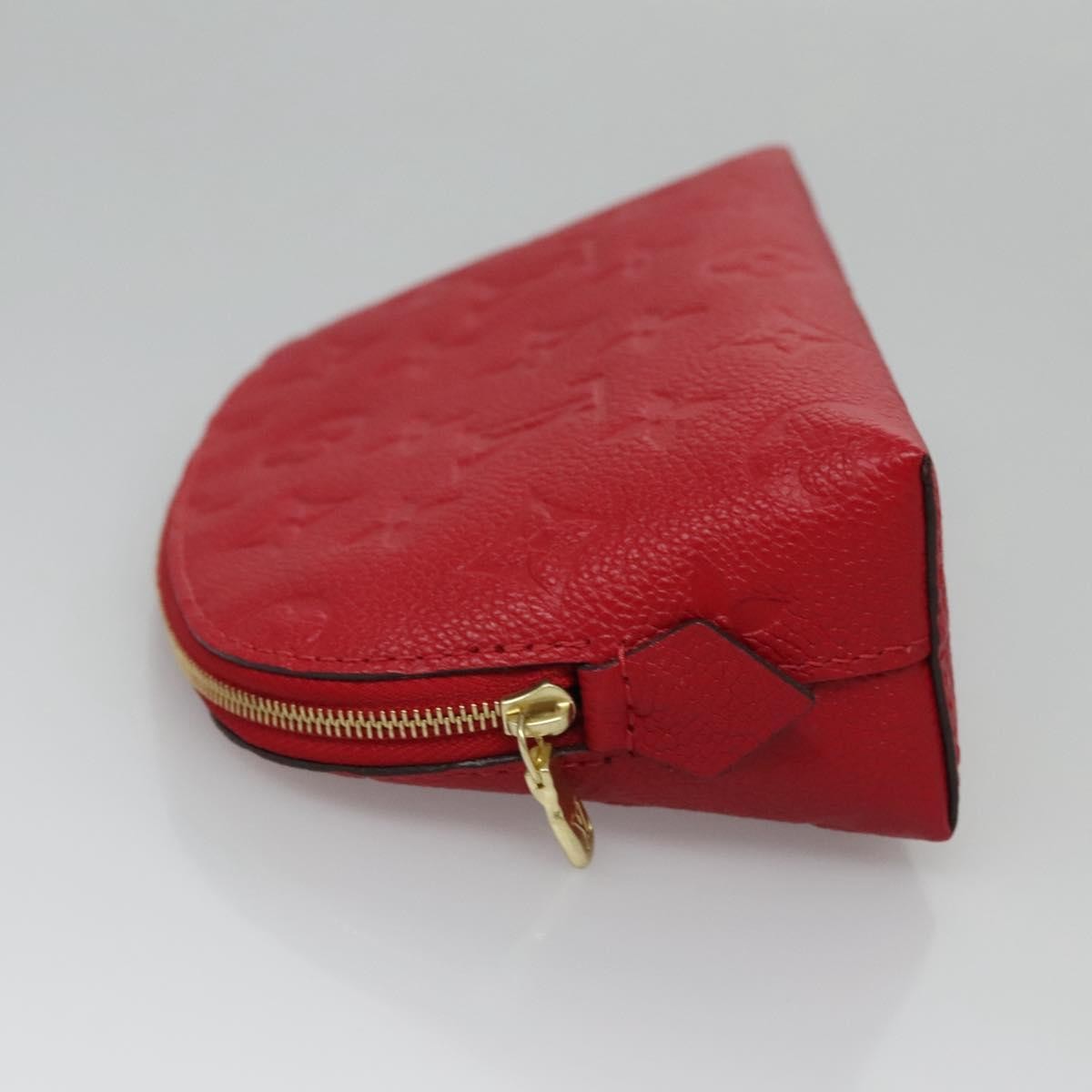 Louis Vuitton Cosmetic Pouch Monogram Empreinte Leather, RED, LEATHER, Toiletry Case