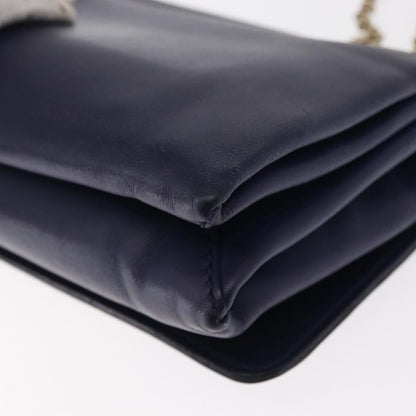 Valentino Garavani Va Va Voom Flap Shoulder Bag Leather, NAVY, LEATHER, Shoulder bag