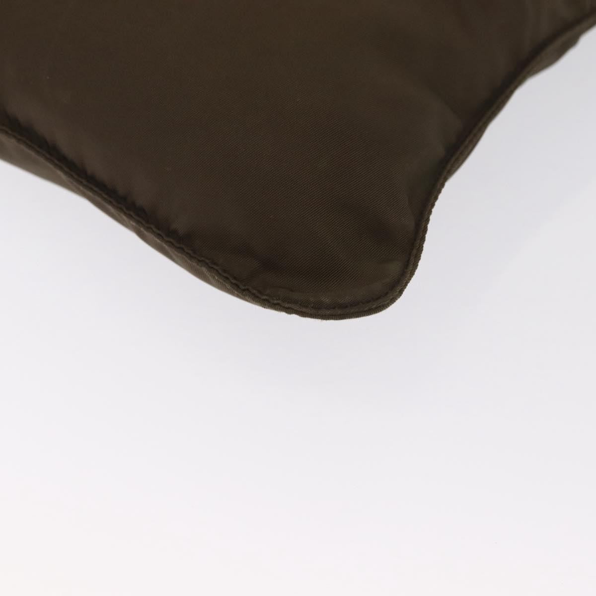 Prada Front Pocket Messenger Bag Tessuto, KHAKI, NYLON, Shoulder bag