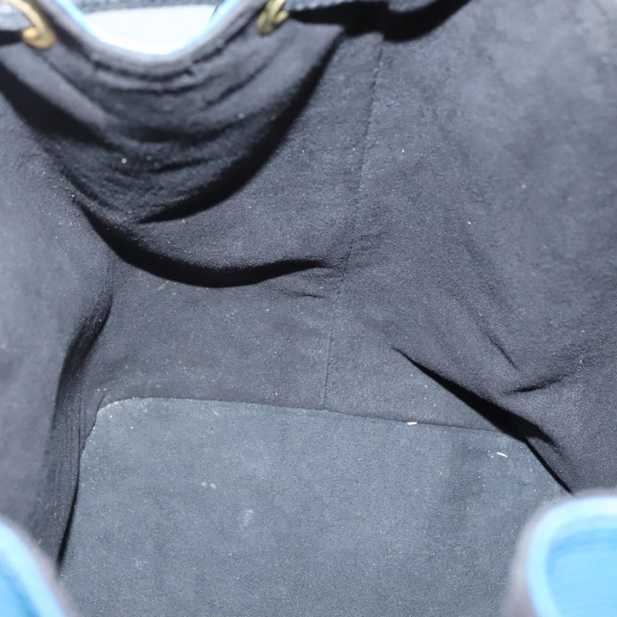 Louis Vuitton Petit Noe Handbag Epi Leather, BLUE, LEATHER, Handbag