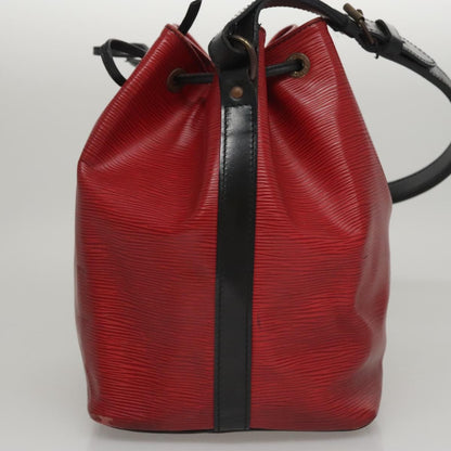 Louis Vuitton Petit Noe Handbag Epi Leather, RED, LEATHER, Shoulder bag