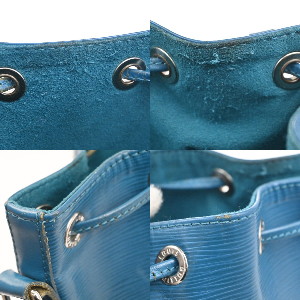 Louis Vuitton Noe Handbag Epi Leather, BLUE, LEATHER, Shoulder bag