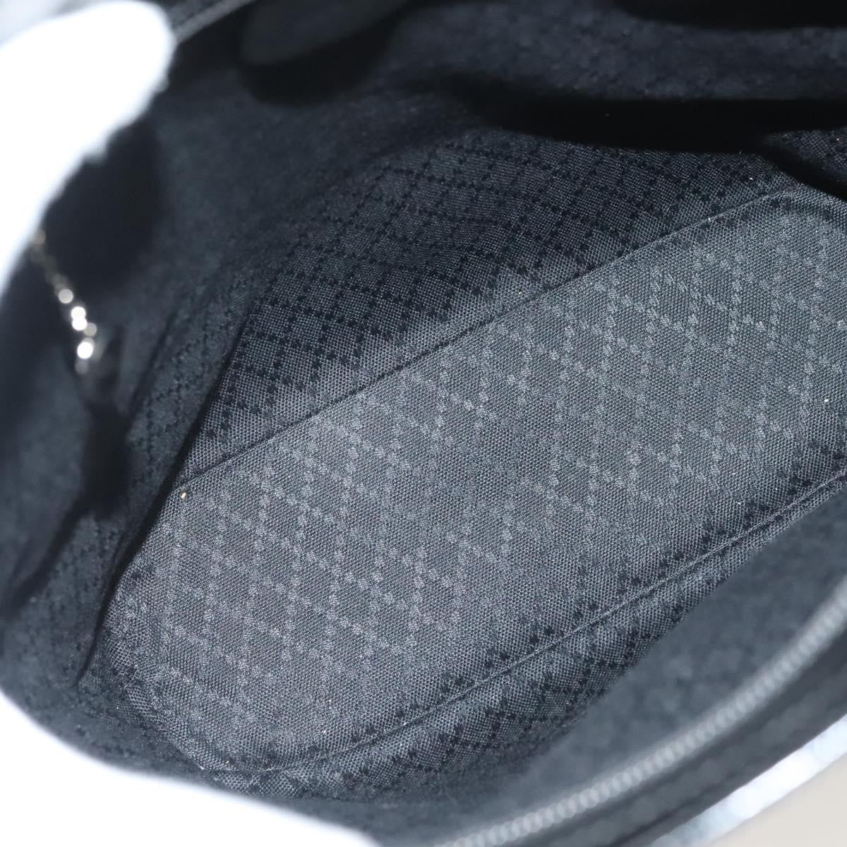 Gucci Vintage Bamboo Handle Bag Nylon, BLACK, NYLON, Handbag