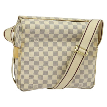 Louis Vuitton Naviglio Handbag Damier, WHITE, CANVAS, Shoulder bag