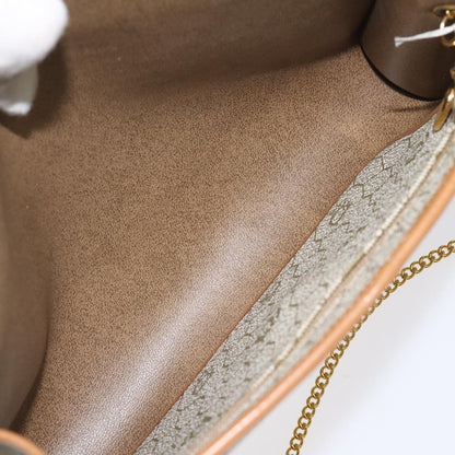 Christian Dior Vintage Honeycomb Flap Crossbody Bag Coated Canvas, BEIGE, CANVAS, Crossbody bag