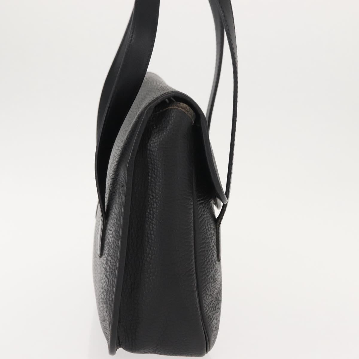 Christian Dior Vintage CD Handbag Leather, BLACK, LEATHER, Handbag