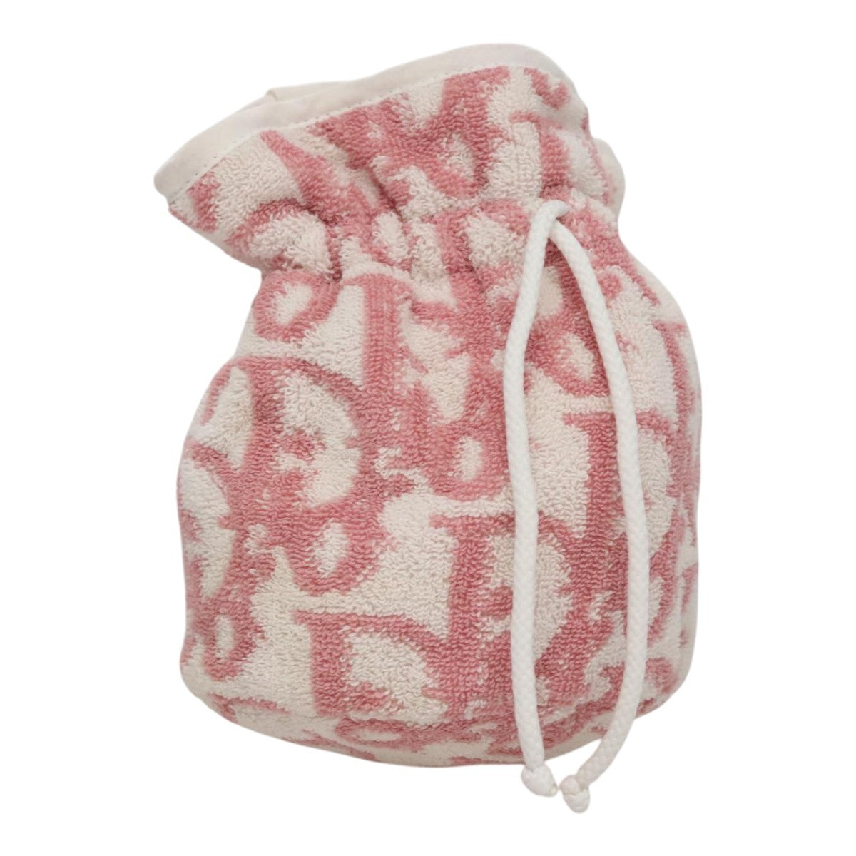 Christian Dior Vintage Trotter Pouch Pile, Pink, Canvas, Clutch