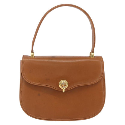 Gucci Vintage Handbag Leather, BROWN, LEATHER, Handbag