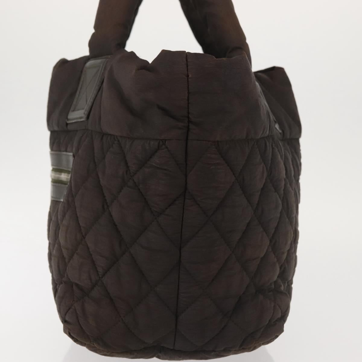 Chanel Coco Cocoon Zipped Tote Quilted Nylon, BROWN, NYLON, Tote bag