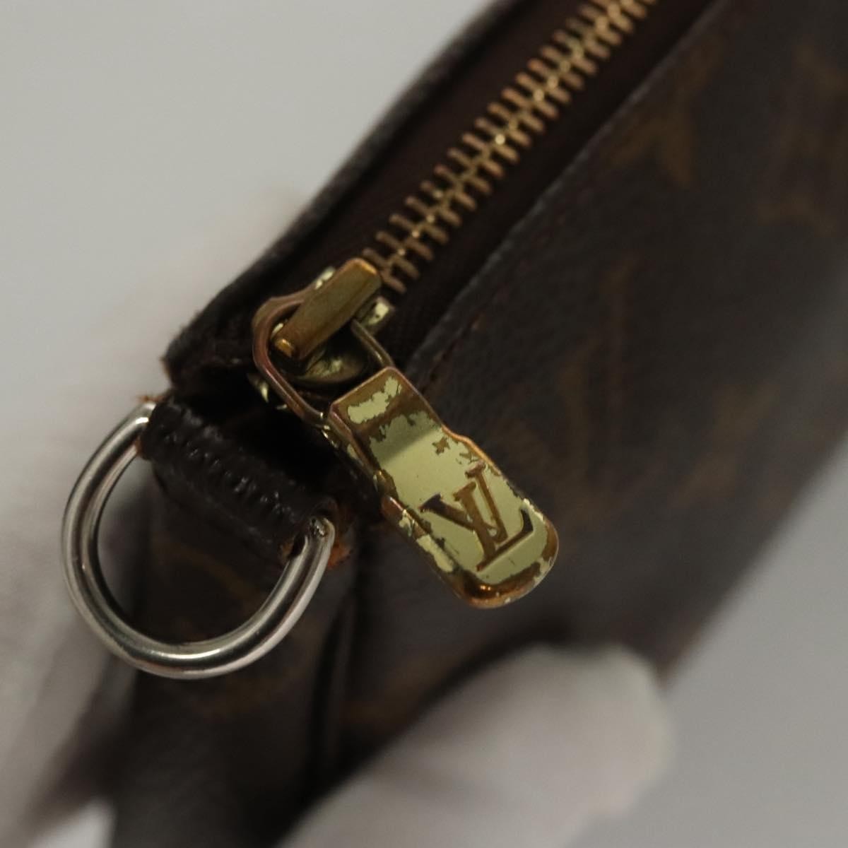 Louis Vuitton Pochette Accessoires Monogram Canvas, BROWN, CANVAS, Clutche & pouche