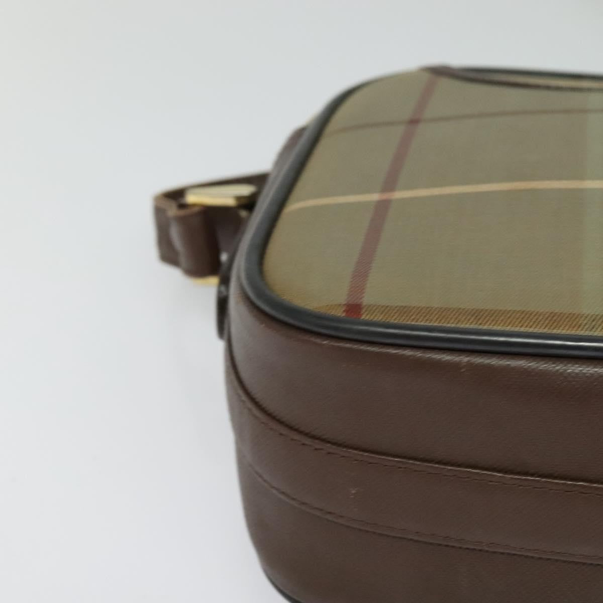 Burberry Nova check Shoulder bag Canvas, BEIGE, CANVAS, Shoulder bag